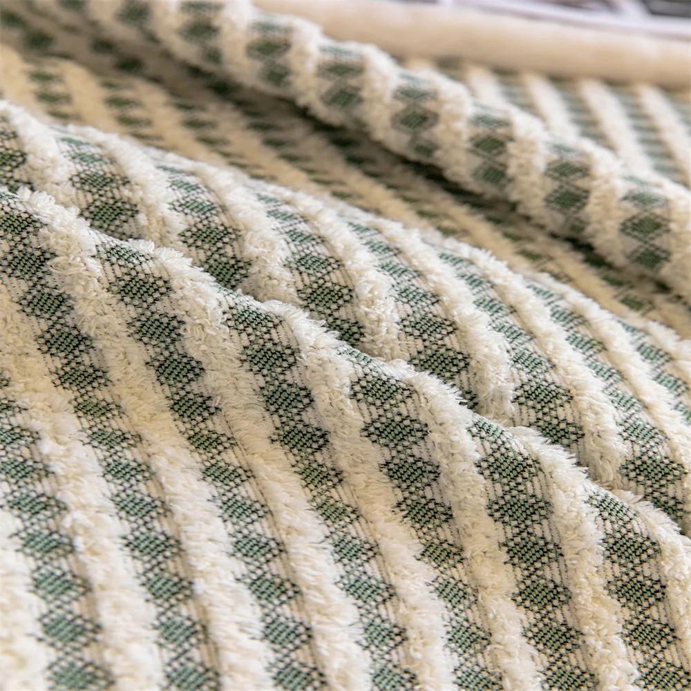 Frans luxe bankkussen, geschikt voor alle seizoenen, universeel, nieuw model, luxe antislip chenille bankkussen met rechte rij.