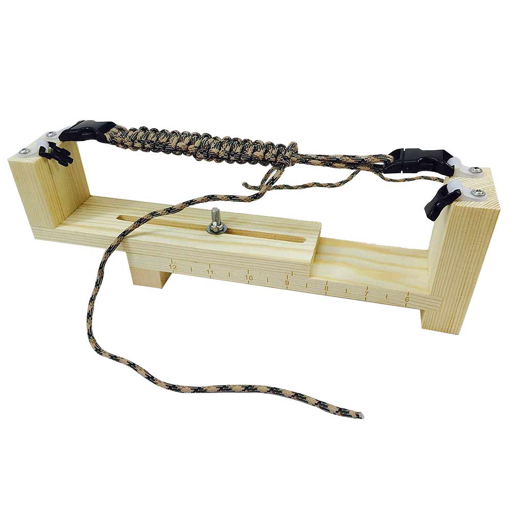 Paracord Bracelet Jig Wristband Maker Wood DIY Knitting Wristband Knitting Tool Braided Parachute Cord Weaving Tools