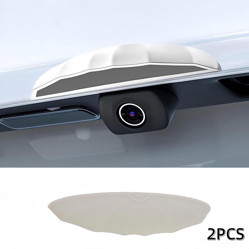 Car Rear View Mirror Camera Reversing Rainproof Cover Silicone Classic Black Car Backup Camera Rain Cover