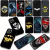 Funda de Teléfono para Apple iPhone 15 16 Plus 13 12 Pro Max X XR 6 + ProMax 16E Funda Murciélago DC Movie Murciélago Hombre Cubierta