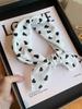 Japanese Harajuku Cotton Small Square Scarf New Korean Silk Scarf Headband Women's Spring and Autumn Floral Scarf Scarf Neck Protector Scarf