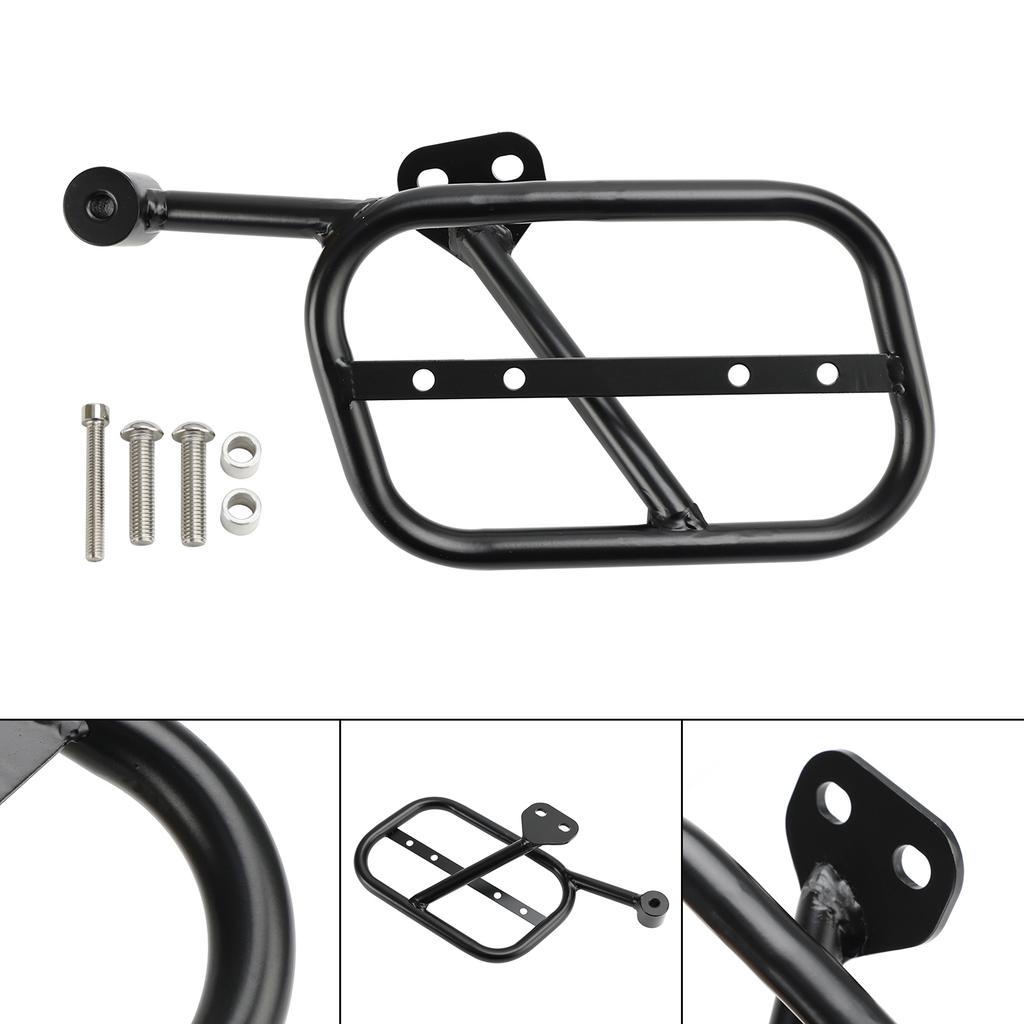 Luggage Rack Side Saddle Bag Mount Bracket Left For Guzzi V9 Bobber Roamer 18-23