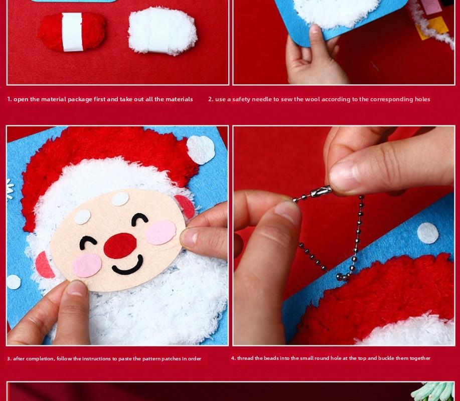 Weihnachten Kinder Handgemachte Dekoration Vliesstoff Nähen, Zeichnen, Puzzle DIY Material Kleine Geschenk