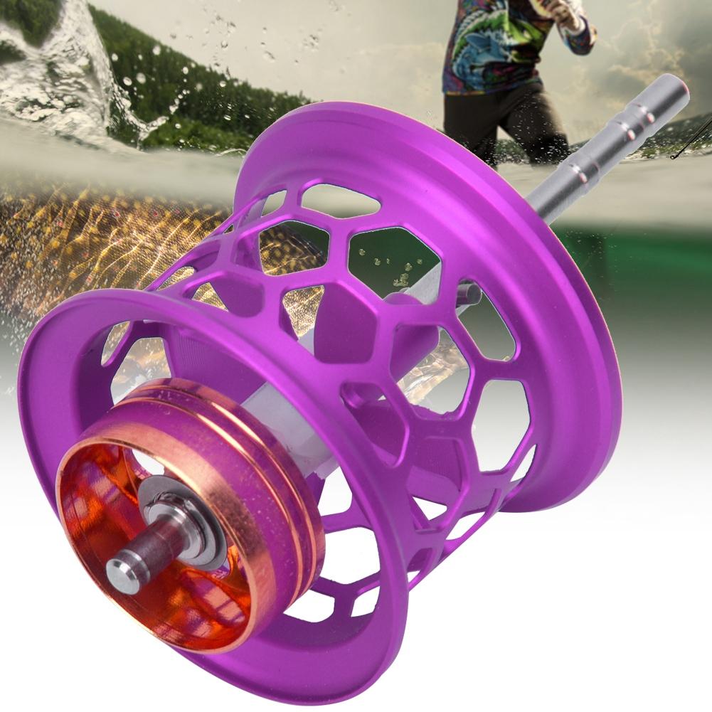 Aluminum Alloy Modified Wire Cup DIY Fishing Lure Baitcast Reel Fish Reels Accessorypurple