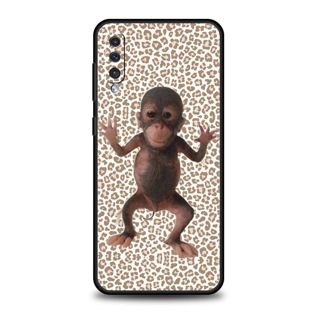 Phone Case For Samsung A56 A36 A26 A24 A12 A14 A16 A50 A70 A20E A10S A22 A40 A34 A54 A42 A52 5G A04s A06 Cover Cute Funny Monkey