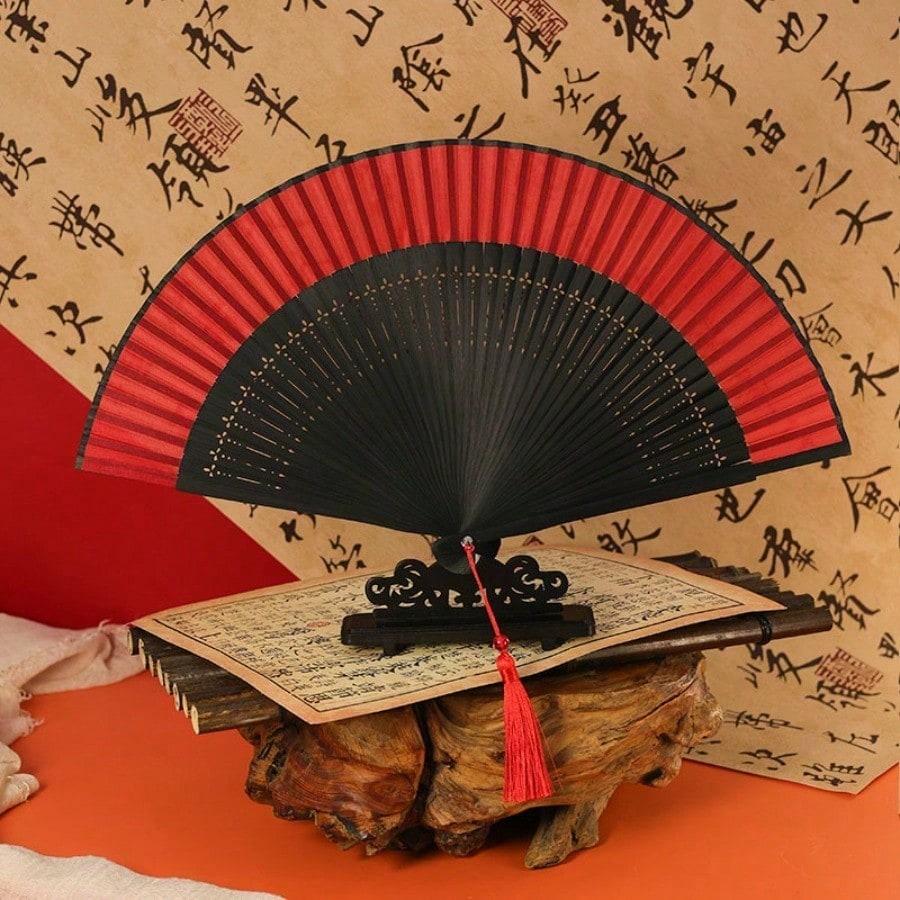 Ancient-style Fan Folding Fan Chinese Style Summer Hanfu Qipao Folding Fan Small Bamboo Fan Dance Fan Dance Fan Green Fan