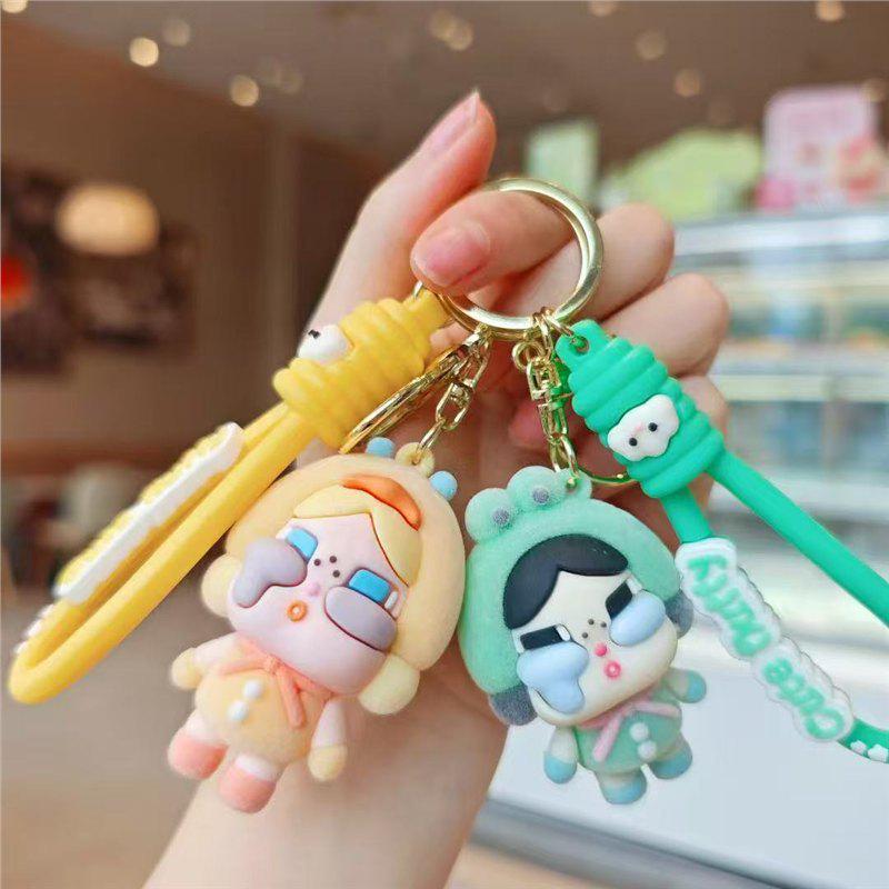 Creative Crybaby Doll Keychain - Cute Cartoon Pendant for Bags, Small Gift
