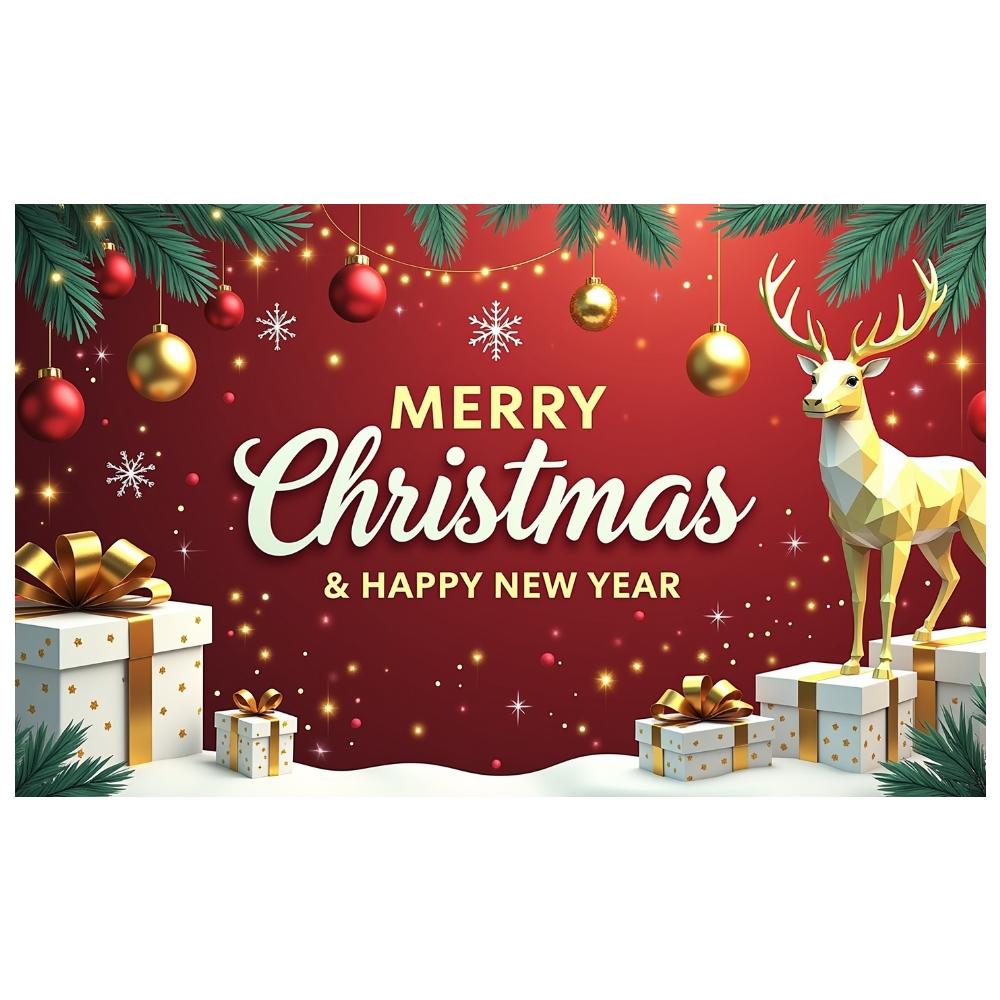 Christmas Banner Xmas Theme Christmas Decoration Banner Xmas Banner Christmas Ball For Indoor Party Festive Gathering Holiday