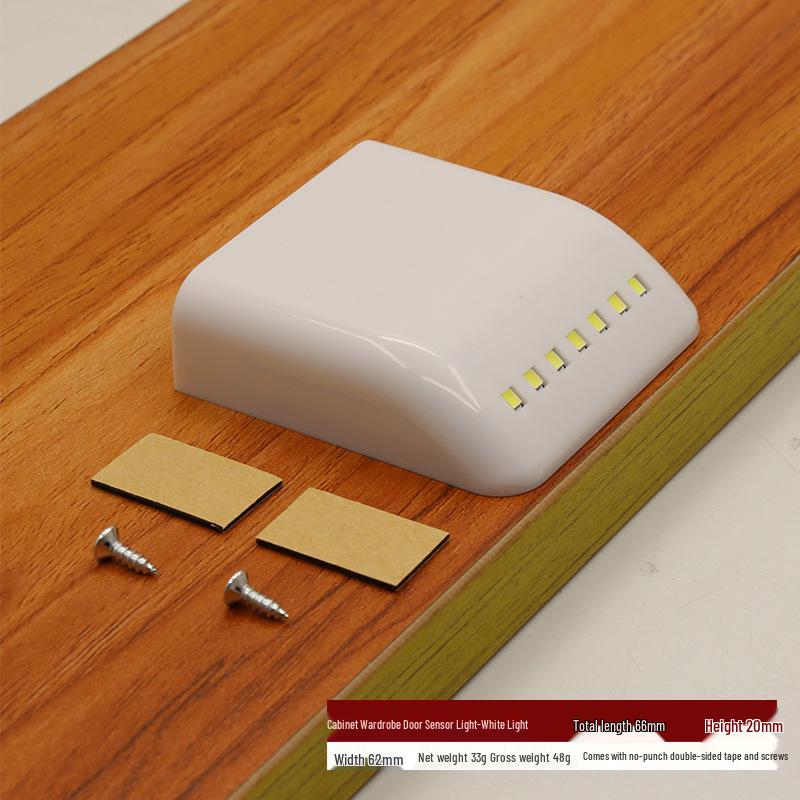 

Беспроводной умный светодиодный светильник с датчиком для шкафа или буфета - Легкая установка, беспроводной.