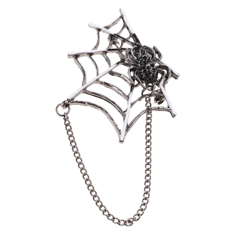 

Spiders Lapel Pin Brooch for Women Men, Punk Spiders Net Brooches Pin Halloween Costume Accessories Statement Jewelry 1 чёрный