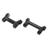 Aluminum Front and Rear Bumper Mounts Set RC Bumper Mount for TRX4M 1 18 RC Crawler Black