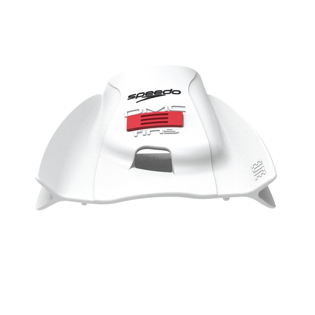 Speedo DMC Elite Size L Fins, Unisex, White,