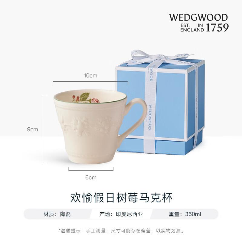 Wedgwood Joyful Holiday Raspberry Mug