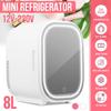 New 8L DeskTop Face Beauty Cosmetics Fridge Skin Care Goods Mirror Fridge Portable Car Refrigerator Freezer Cooler Warming Box For Home Use