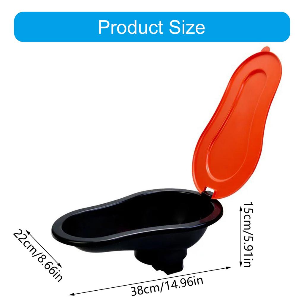 Plastic Temporary Toilet with Lids Camping Travel Potties Portable Travel Urine Toilet Portable Potty Outdoor Toilet