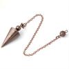 Cone 100% Copper Brass Metal Pendant Pendulum for Divination Dowsing Reiki Healing Egyptian Isis Pendulos Professional A001