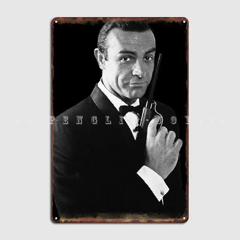 

Sean Connery Bond 007 Metal Sign Club Home Club Bar Design Wall Decor Tin Sign Poster 7.9x11.8In(20x30cm)