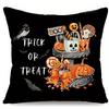 Boo with Pumpkins and Ghosts On PillowSuitable for Living Room Bedroom Sofa Decorative Cushion Cover Pillow Cover