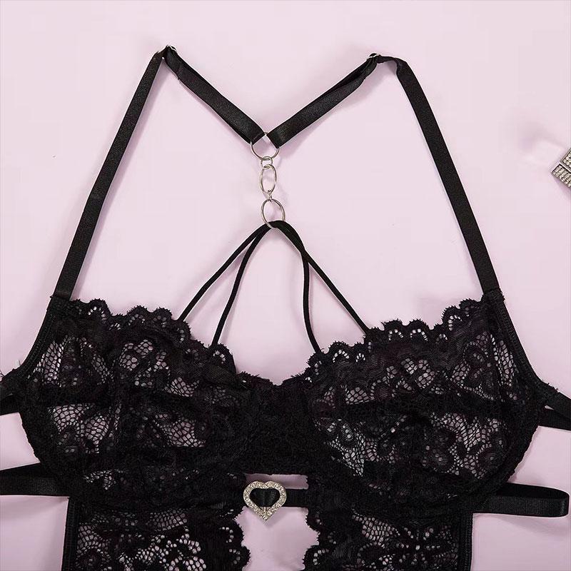 Summer Sexy For Women Bra Brief Sets Bustier Floral Lace Underwear Erotic Lingerie Set Garters Exotic Set Bra Brief Set Sex Suit