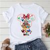 2025 Disney Trip Graphic T-shirt Mickey Minnie Mouse Printed T Shirts Women Short Sleeve Clothing Fashion Female Streetwear Tops