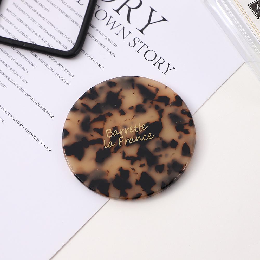 Custom Logo Multi-color Portable Round Makeup Mirror with Vinegar Design