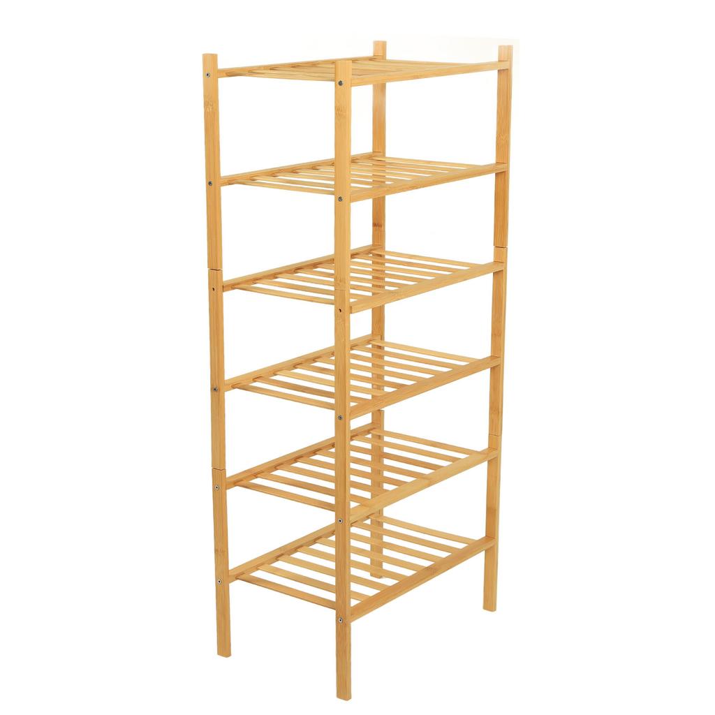 Shoe Rack Stackable Standing Shoe Shelf Storage Organizer for Entryway Hallway Closet Natural Color