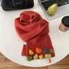 Christmas series new red atmosphere scarf collection women's winter wind advanced autumn and winter warm scarf