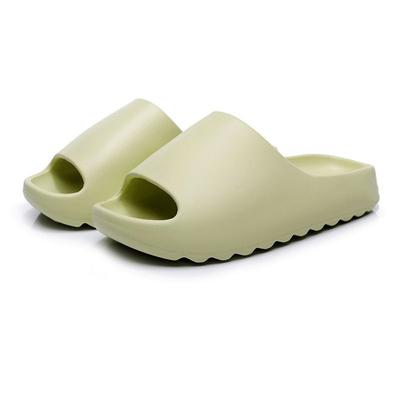 Hellgrüne Sandalen mit dicker Sohle und Kissen – EVA Wolkenweiche rutschfeste Hausschuhe für Damen und Herren, Freizeit-Haus-/Strandschuhe