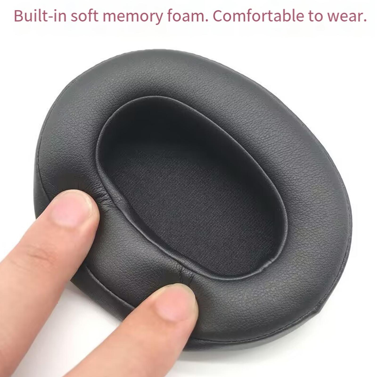 

Breathable Memory Foam Earpads For WH-XB900N Headphones Noise Reduction Enhances Auditory Easy Installation синий