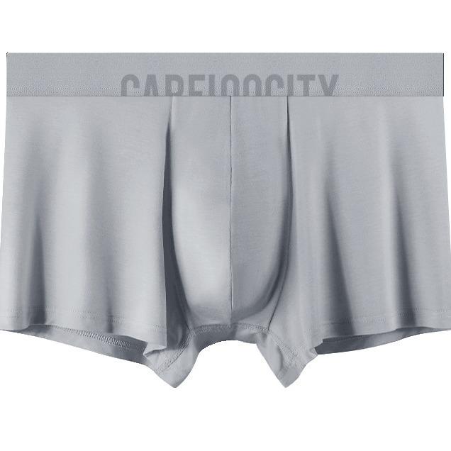 New Breathable 60s Modal Antibacterial Men's Boxer Briefs - Solid Color