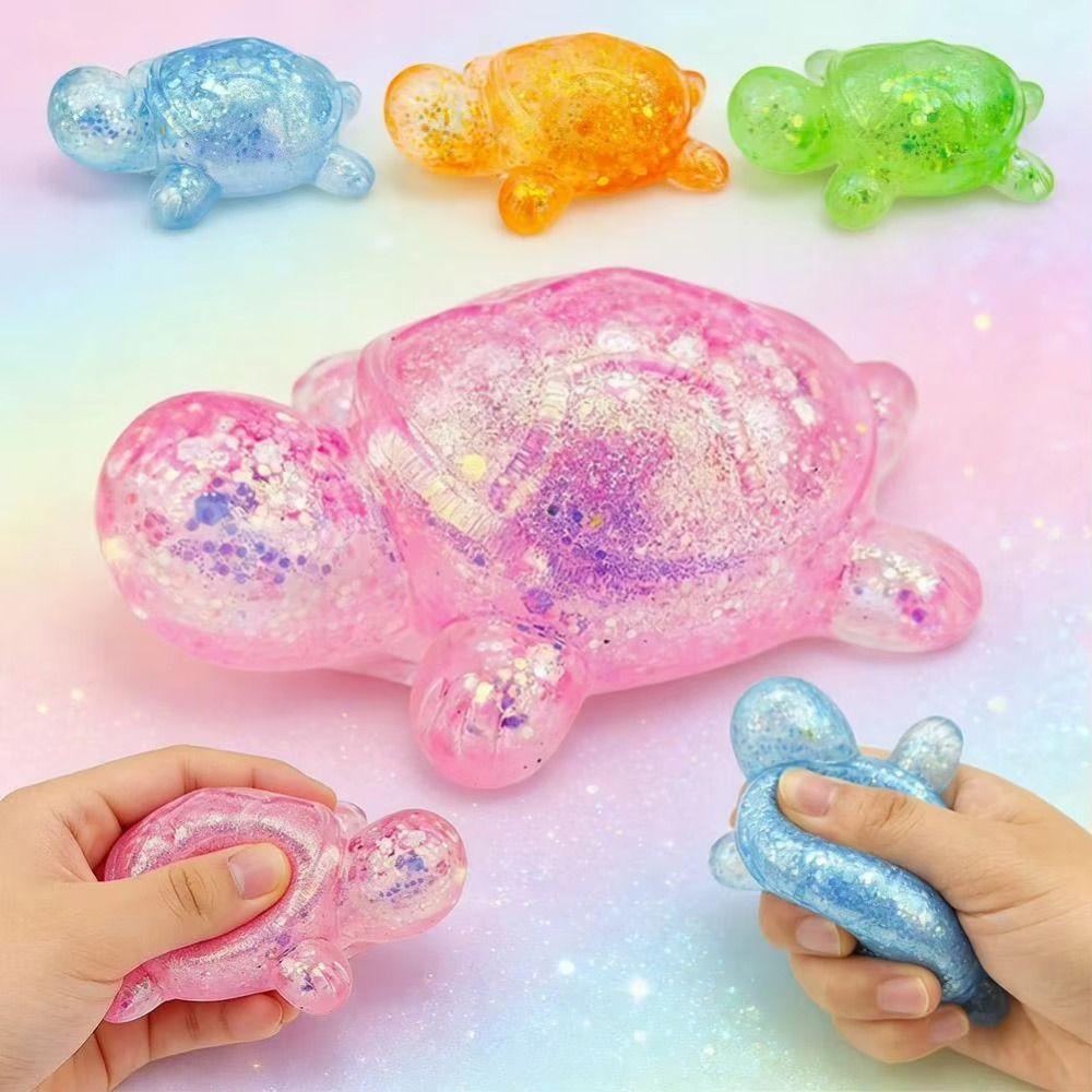 Cute Animal Turtle Squeeze Toy Colorful Sensory Fidget Ball Squishy Turtle Children Gifts