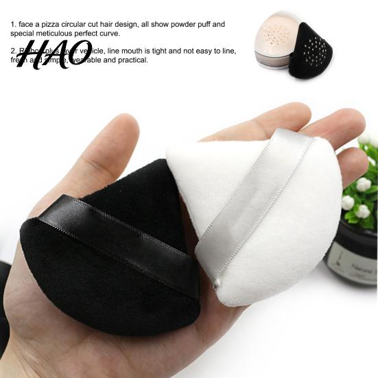 Soft Triangle Shape Powder Puff Washable Mini Cosmetics Reusable Cotton Face Lightweight Makeup Tools