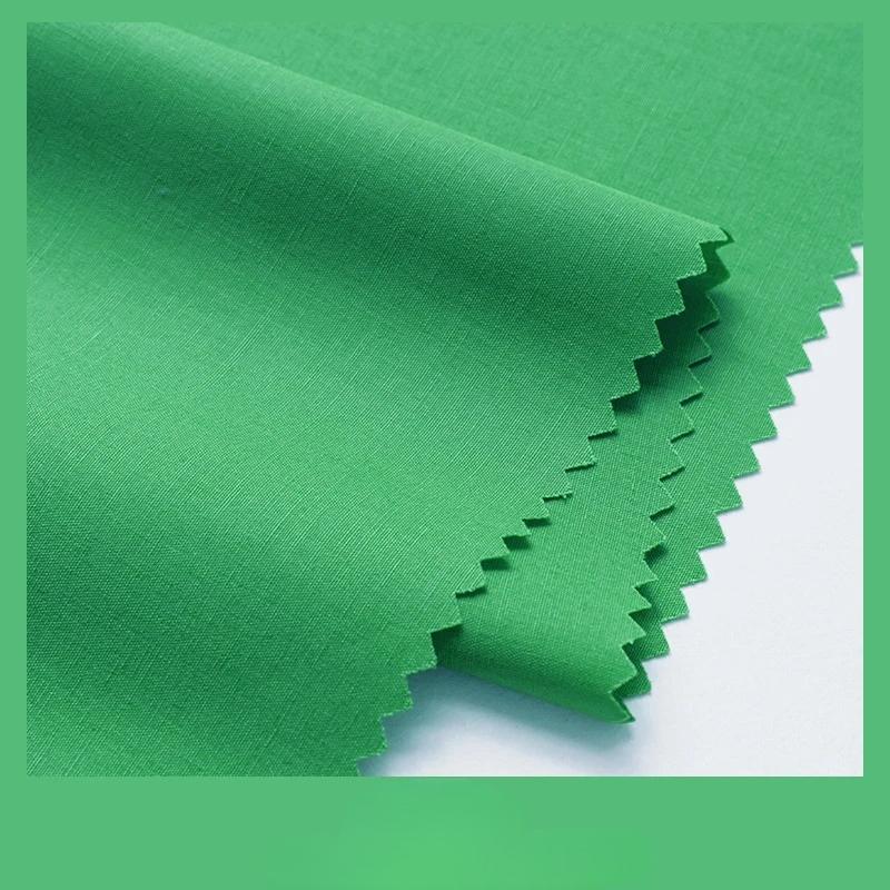 Plain Combed Cotton Fabric Poplin for Clothes Shirt Dresses Sewing High-grade Smooth Skirts Cloth Thin Anti-wrinkle