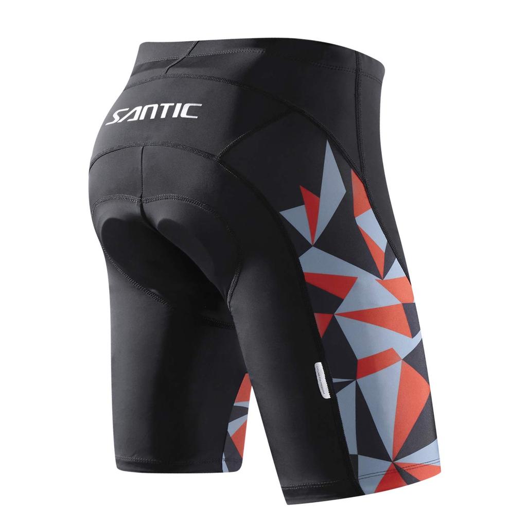 Santic Cycling Racer Pants with Sponge Size L Pants, Pads, Men's, Red,