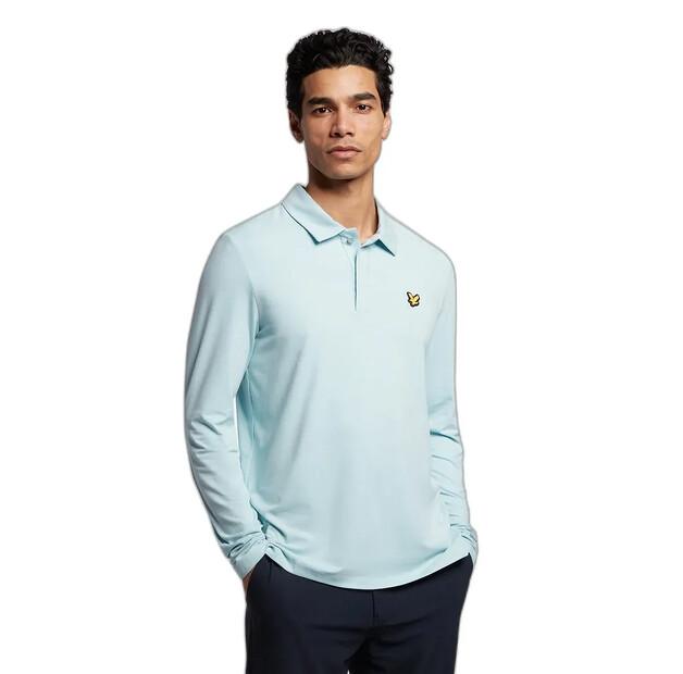 

Lyle & Scott Concealed Button поло с длинными рукавами L