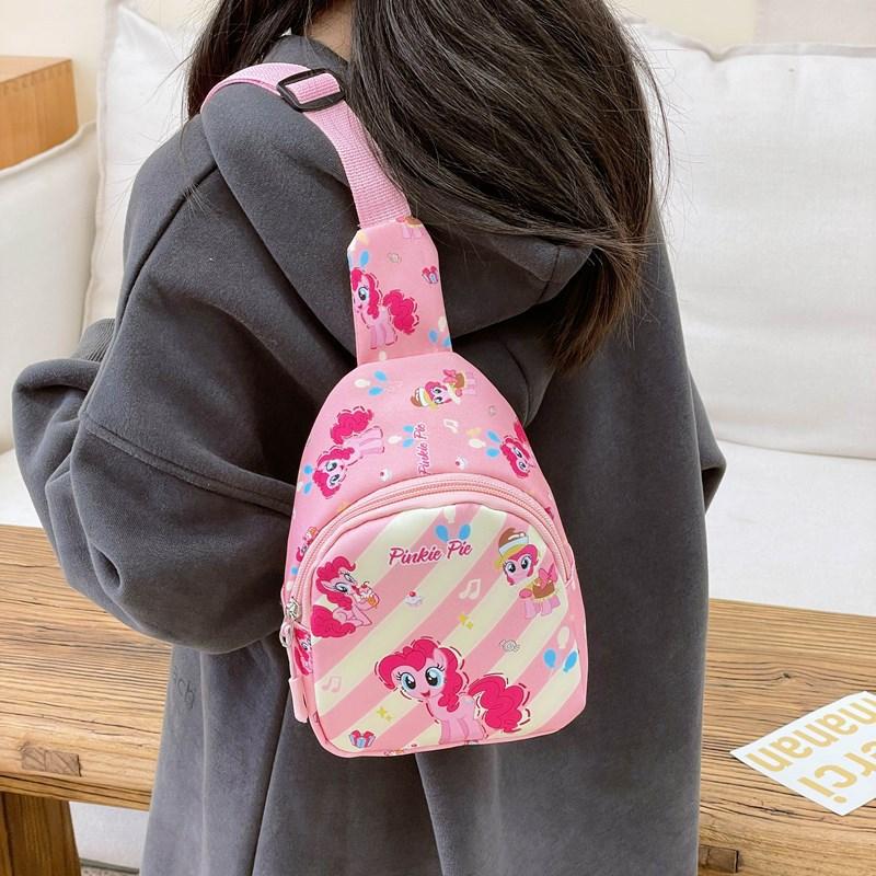 Little Pony My Anime Character Printed Crossbody Bag Cartoon Child Shoulder Bag