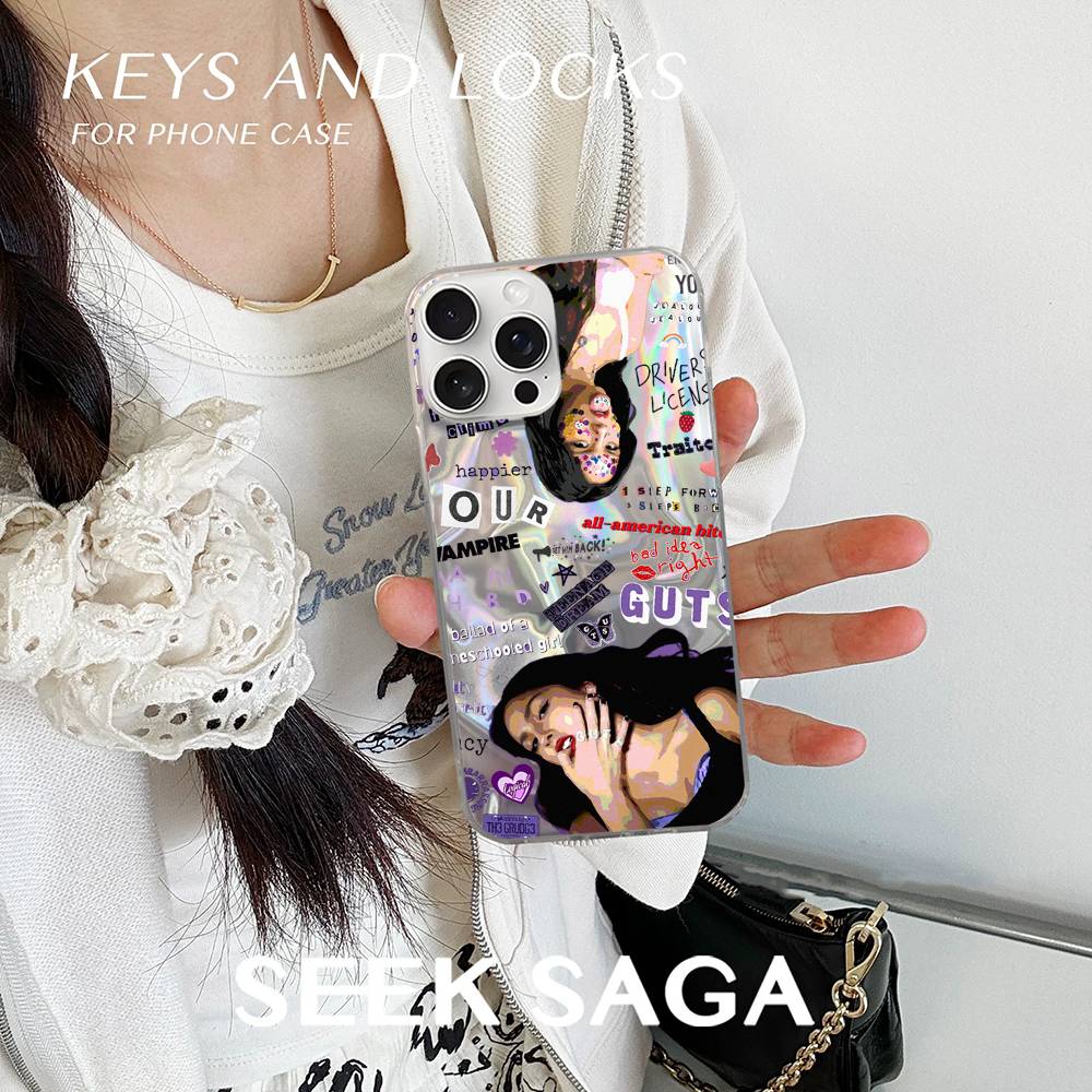 

Singer O-Olivias R-Rodrigos Phone Case For IPhone 16 15 14 13 12 11 Pro Max Mini X Xs XR Transparent Case iPhone 15Pro Max