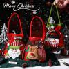Large Knitted Three-Dimensional Santa Claus Backpack Candy Bag Christmas Decoration