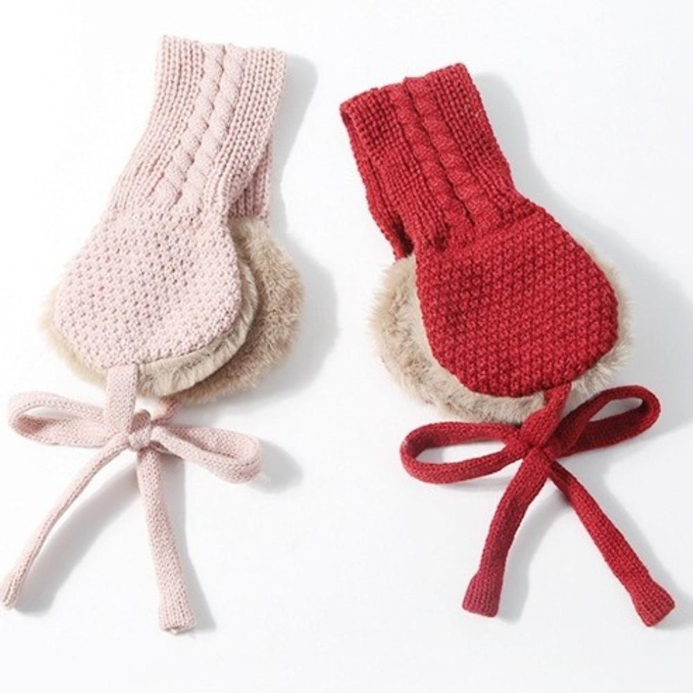 Headband Winter Thickened Earmuffs Foldable Outdoor Anti-cold Earflap Plush Ear Cover  Girls