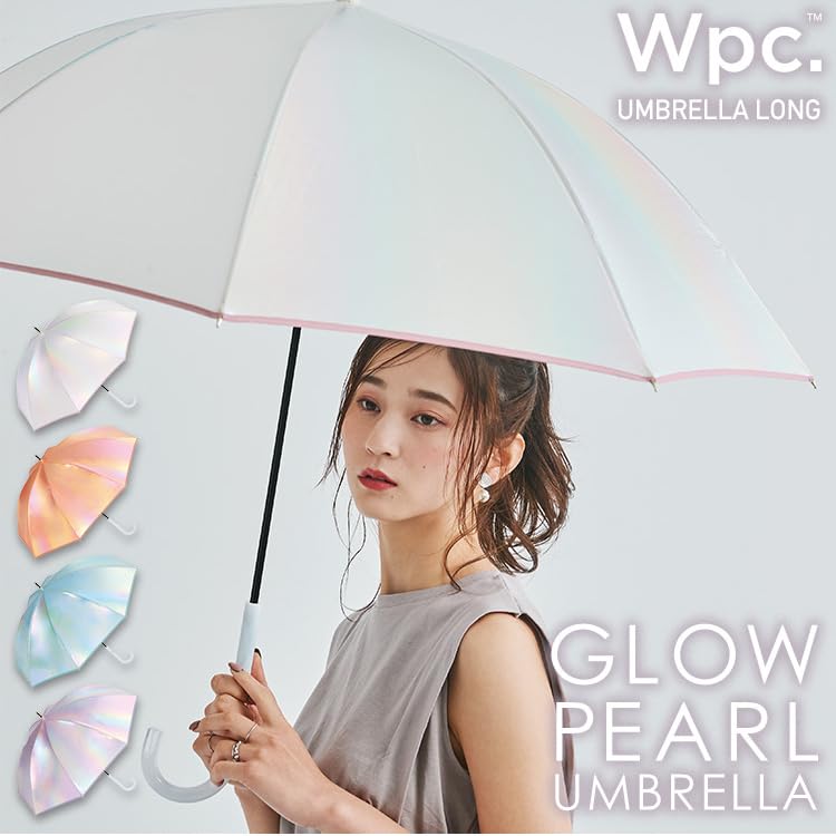 Umbrella Glow Pearl Umbrella Off Long Umbrella 58cm Ladies Large Pastel Color Sparkly Photogenic Fancy Maiden Aurora Girly Stylish Cute Women Wpc.
