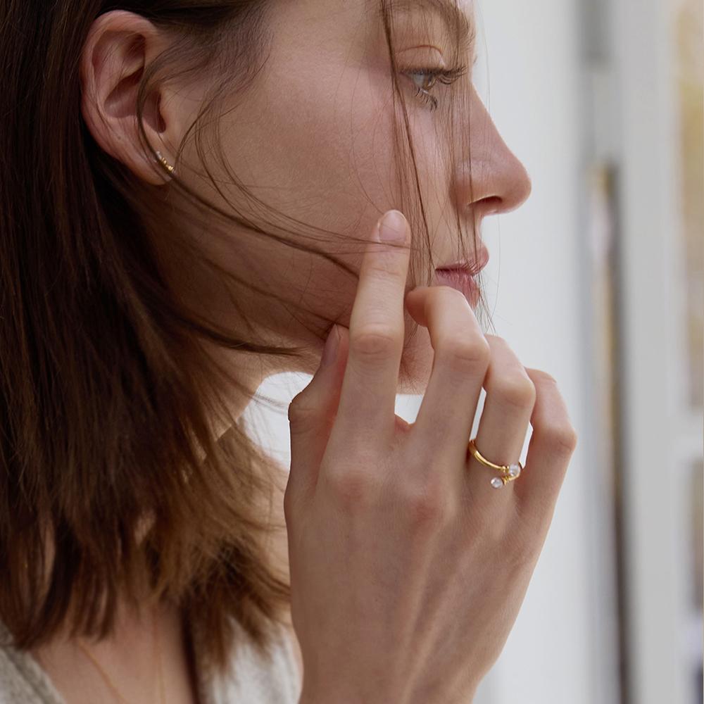 Paigeflynn [Silver 925] Falling Due Open Ring