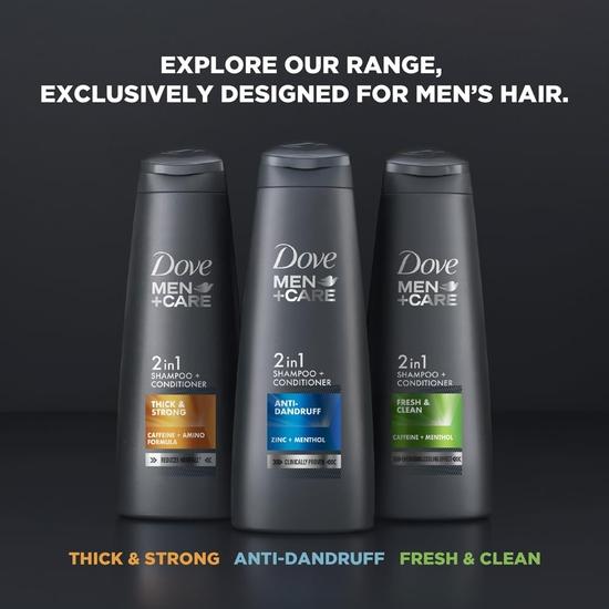 DOVE Men+Care Anti Dandruff 2in1 Shampoo+Conditioner, 650 Ml