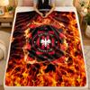 Flannel BlanketEintracht Frankfurt Football Warm Soft Throw Blanket for Indoor Sofa Bed Living Room Use