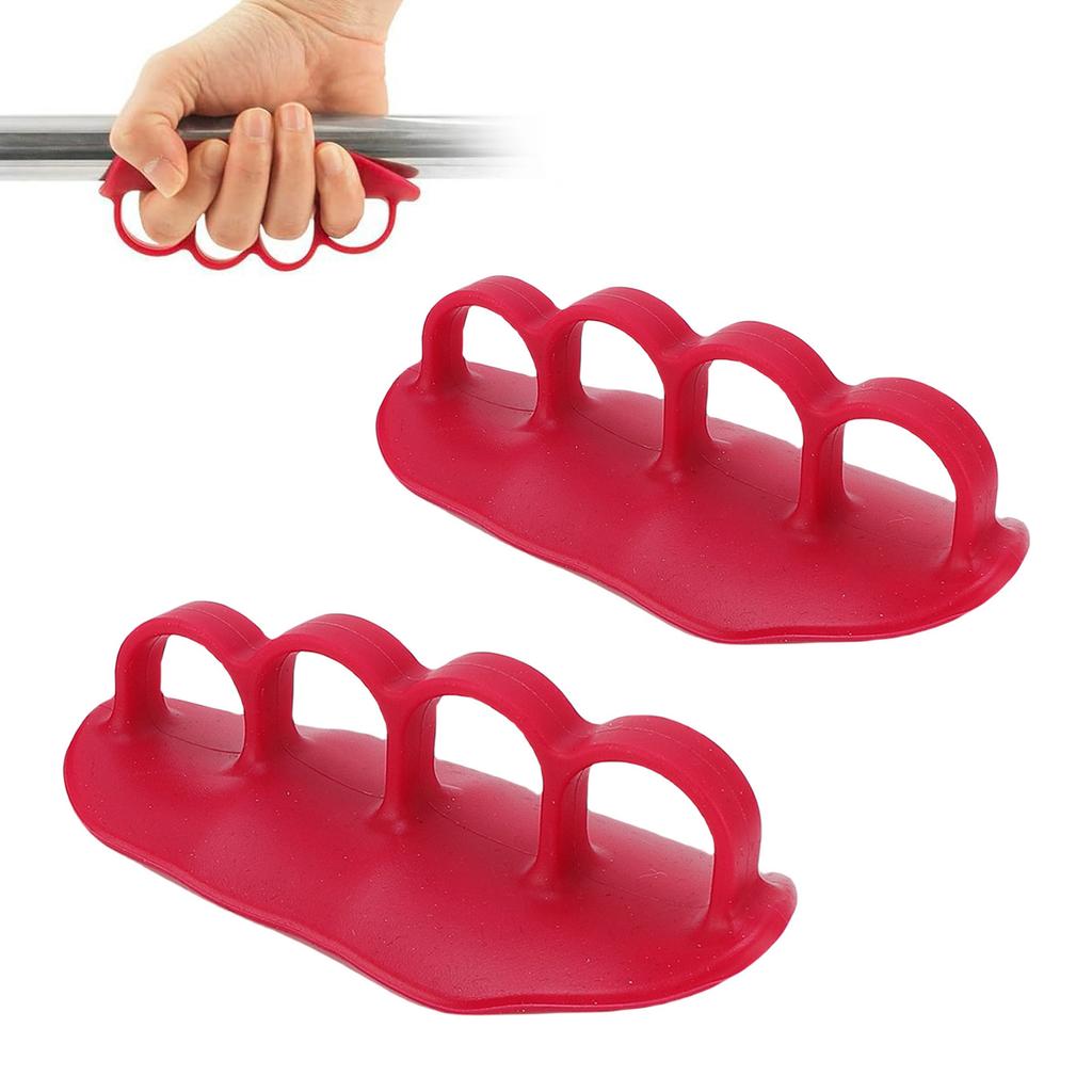 1 Pair Workout Grips Multifunctional Weight Lifting Rubber Gym Grips for Barbell and Dumbbell