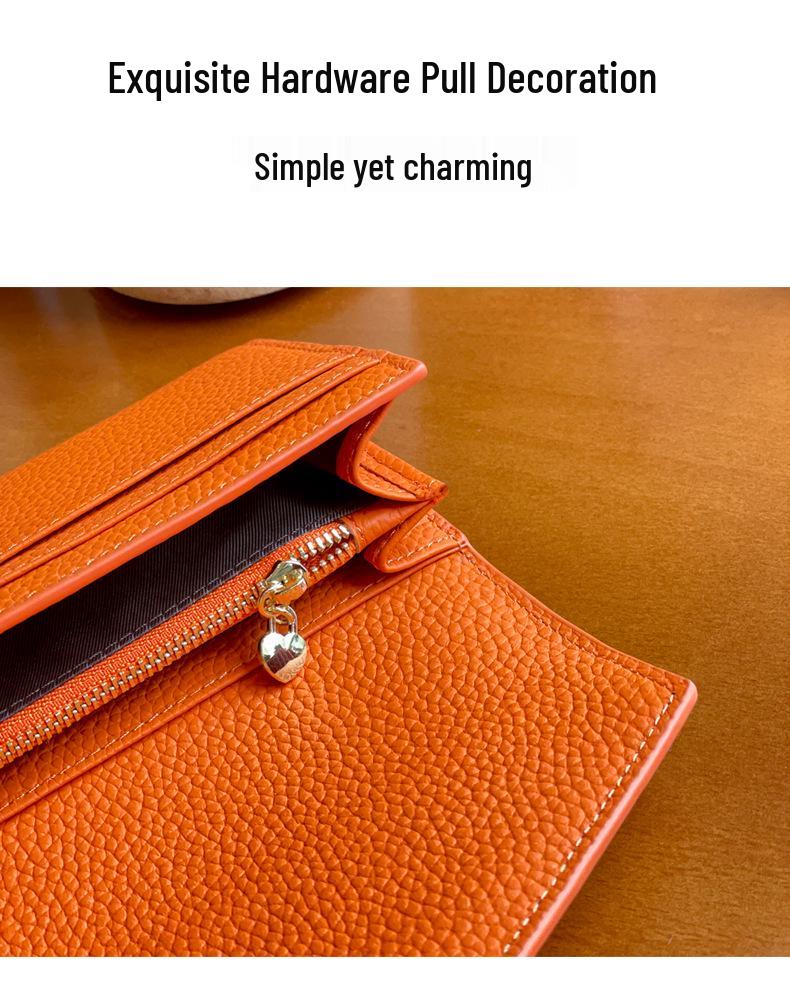 2024 Women's Genuine Leather Multifunction Long Wallet and Coin Purse with Phone Holder