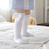 Solid Color Spring Summer Infant Toddler Kids Socks New Soft Cotton Baby Girl Socks Cute Bows Princess Girl Knee Socks
