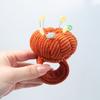 Pumpkins Wrist Pin Cushion Set With Snap-Pop Rings Needle Storage Pin Holder DIY Handcraft Sewing Accessories Kit For Needlework