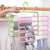 Multi Layer Pants Hanger Non-slip Space Saving Wardrobe Organizer for Student Dorm Household Storage
