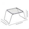 Tragbarer Trapezoid-Grillrost Verstellbarer faltbarer Grill mit Ständer