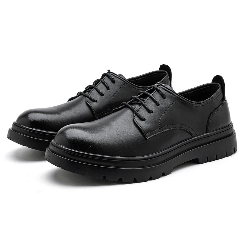 Men's Luxury casual leather shoes New Gentleman British Style Dress up party Black brown plus size Adult Derby Versatile